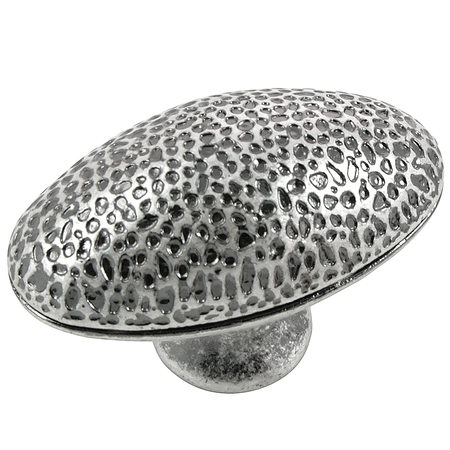 MNG 2" Hammer Egg Knob, Antique Silver 15311